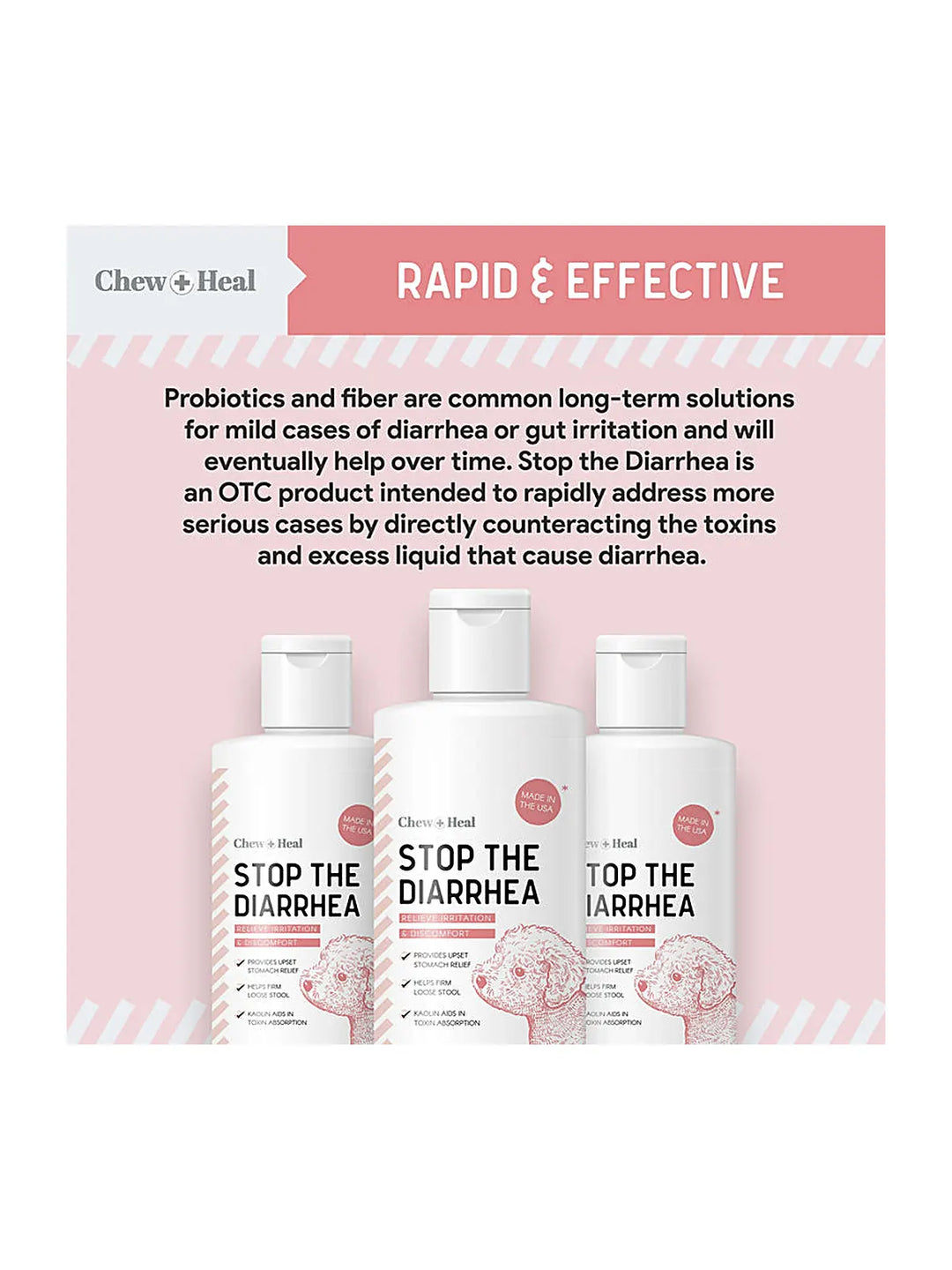 Stop The Diarrhea Liquid Digestive Aid for Dogs 2oz