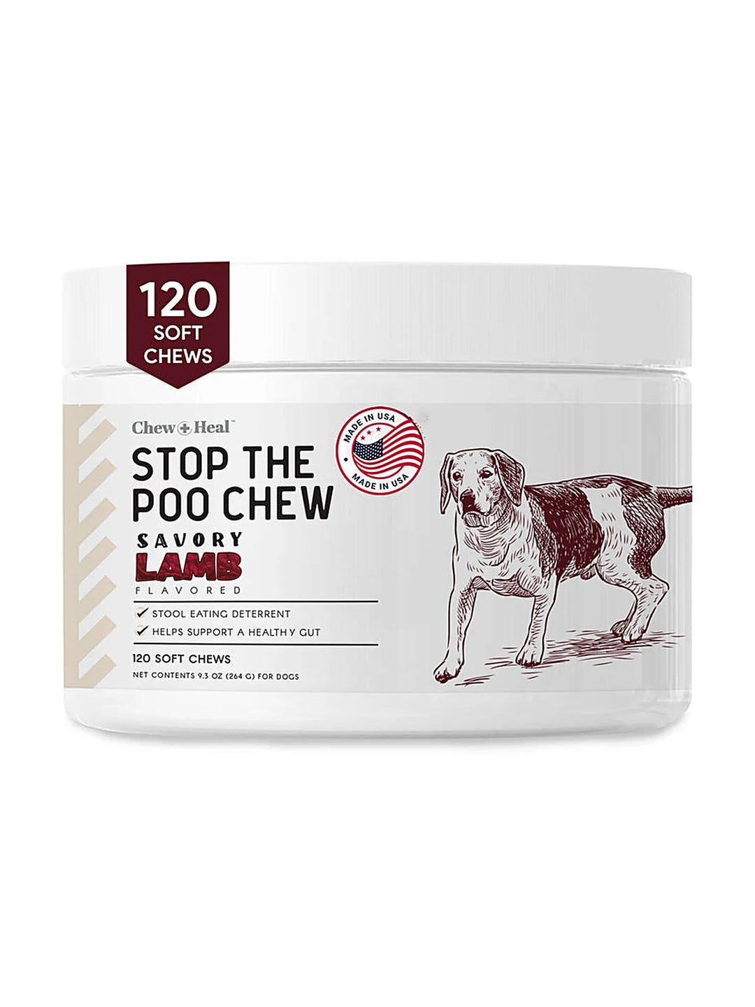 Roasted Lamb Stop The Poo Soft Chew Coprophagia & Digestive Supplement for Dogs