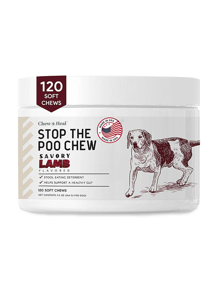 Roasted Lamb Stop The Poo Soft Chew Coprophagia & Digestive Supplement for Dogs