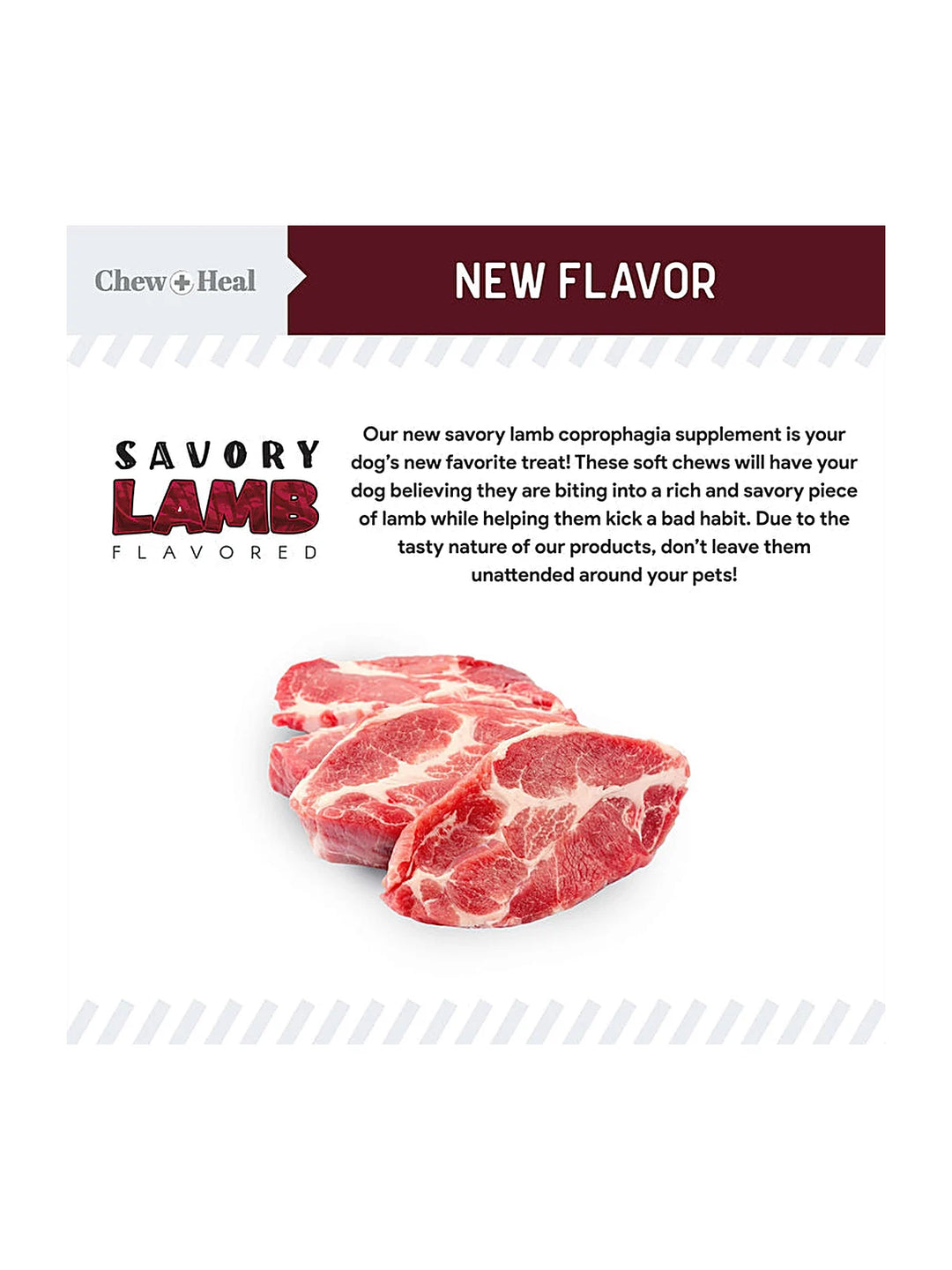 Roasted Lamb Stop The Poo Soft Chew Coprophagia & Digestive Supplement for Dogs
