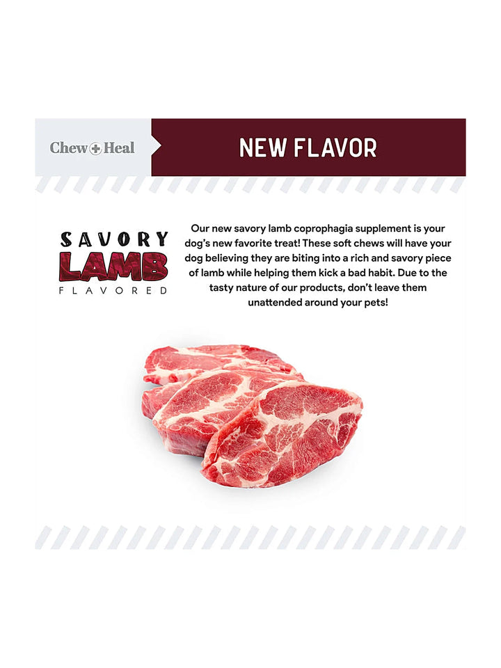 Roasted Lamb Stop The Poo Soft Chew Coprophagia & Digestive Supplement for Dogs