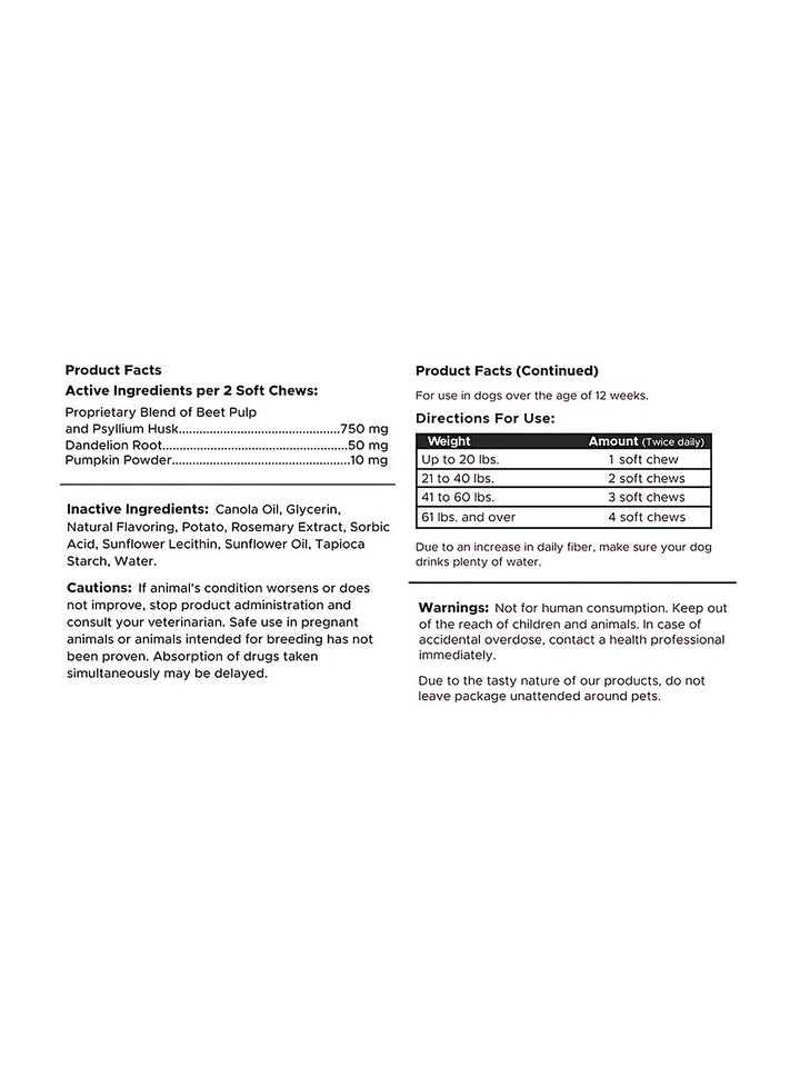 Stop the Scoot Anal Gland Support & Bowel Function Supplement for Dogs - Chews