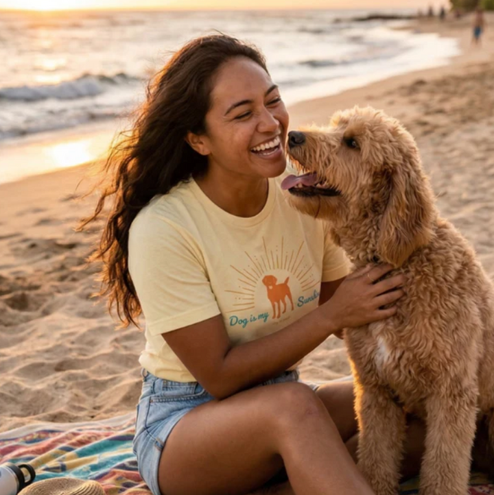 T-shirt: Dog is My Sunshine (Soft Yellow)