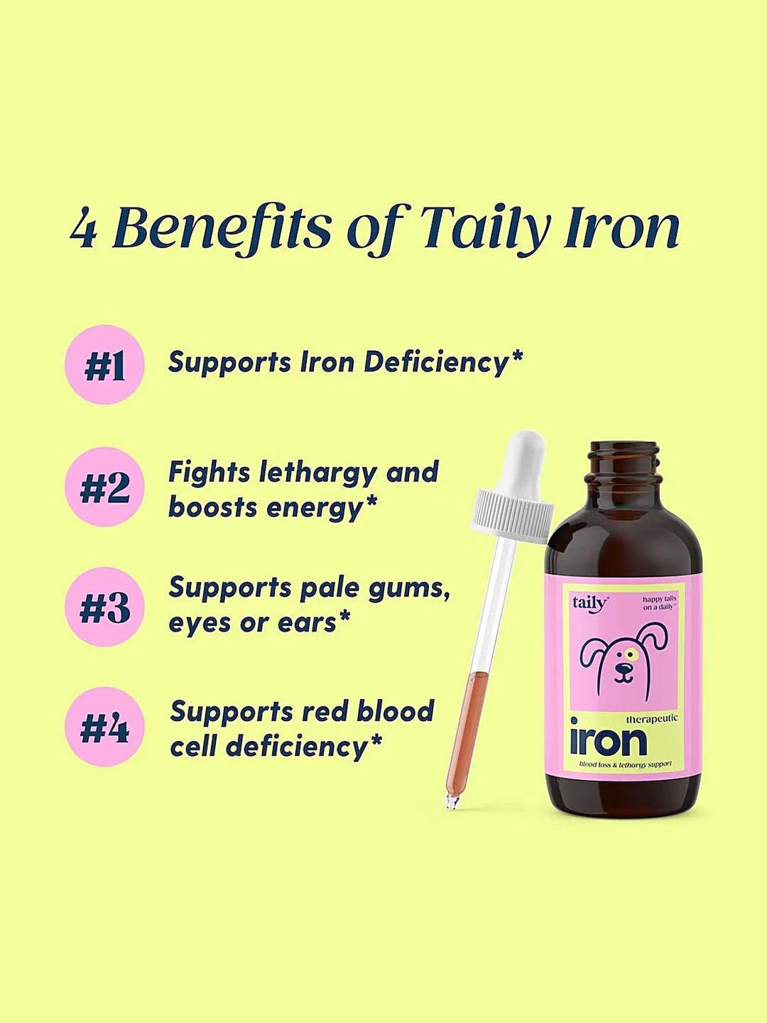 Taily Iron Supplement for Dogs & Cats, 4 oz