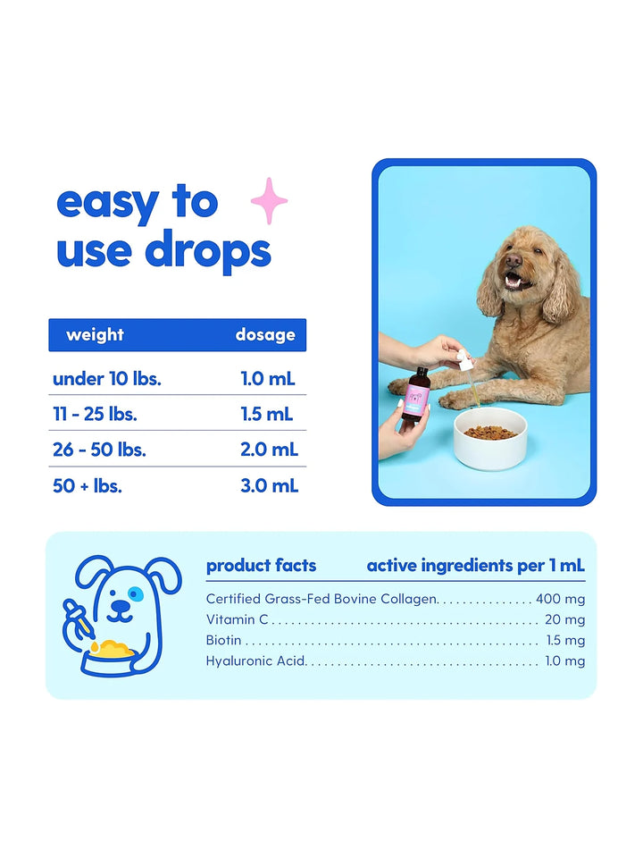 Taily Multivitamin with Liquid Collagen for Dogs and Cats, 4 oz