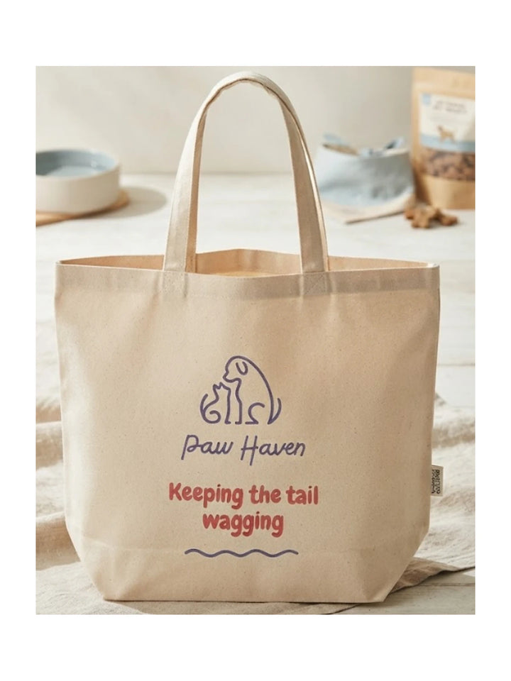 Pet Lover Cotton Tote Bag (45cm x 36cm)– Home Is Where The Paws Are