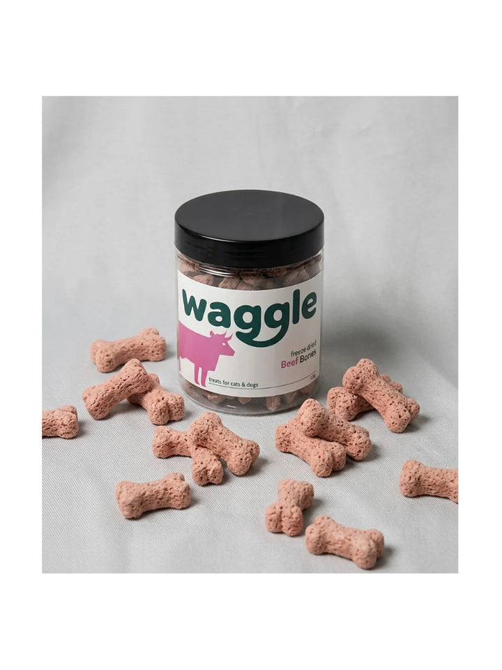 Waggle Freeze Dried Beef Bones Treats Cats & Dogs