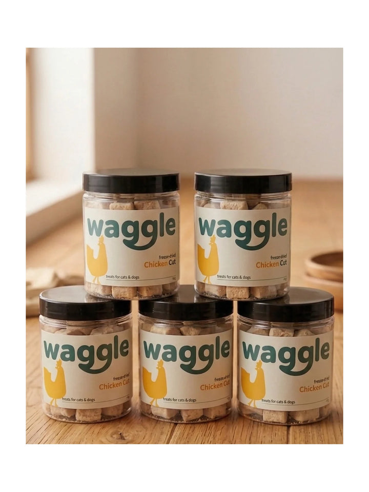 Waggle Freeze Dried Chicken Cubes Treats Cats & Dogs
