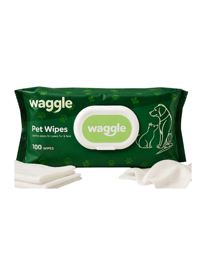 Waggle pet wipes - 100 wipes (Buy 1 Get 1)