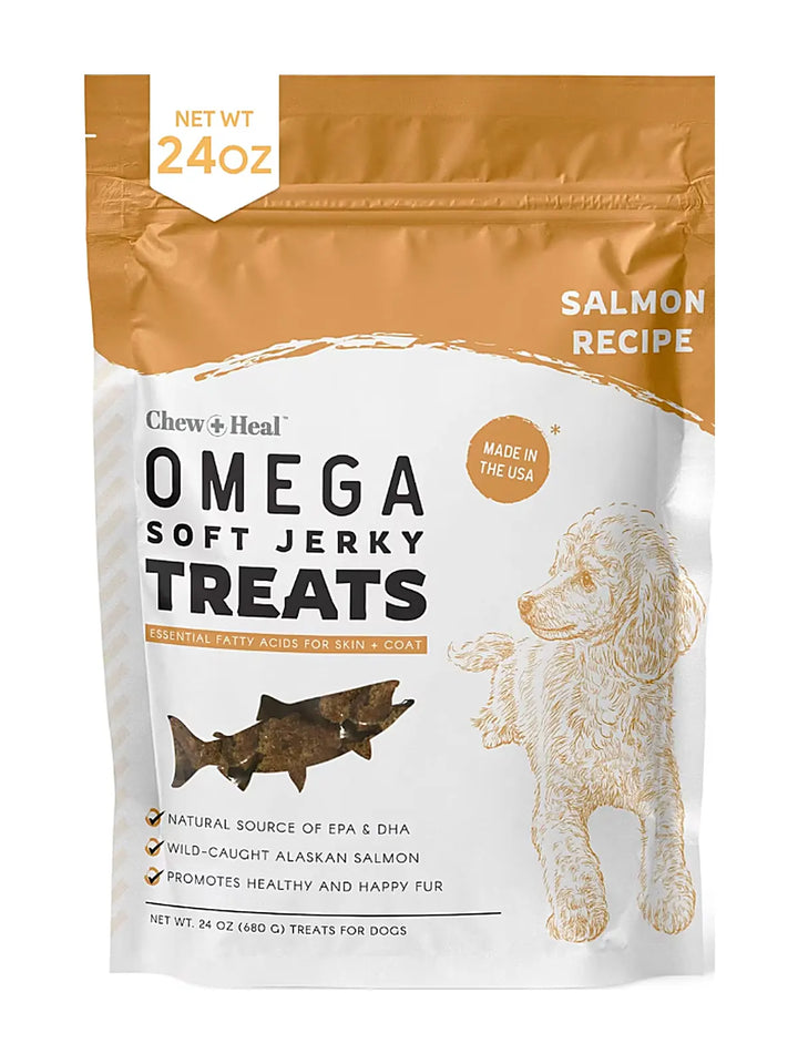 Wild Alaskan Omega Skin + Coat Salmon Soft Jerky Dog Treats