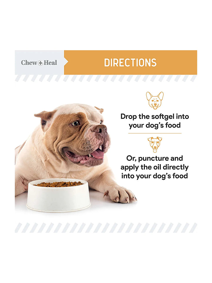 Wild-Caught Omega Skin + Coat Softgels Made with Wild-Caught Fish Oil Supplement for Dogs & Cats