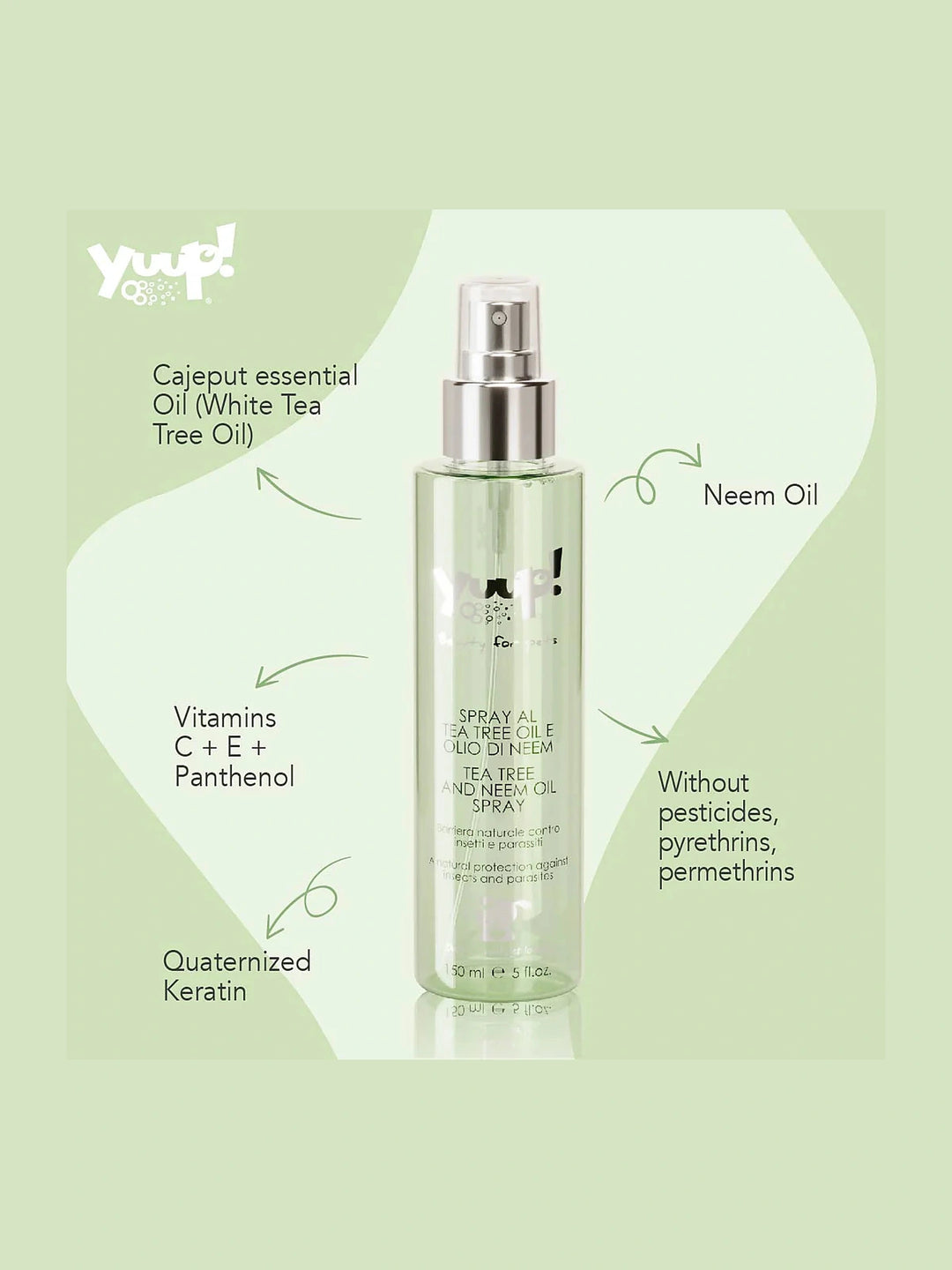 Yuup! Home - Tea Tree and Neem Oil Spray 150ml / 5fl.oz